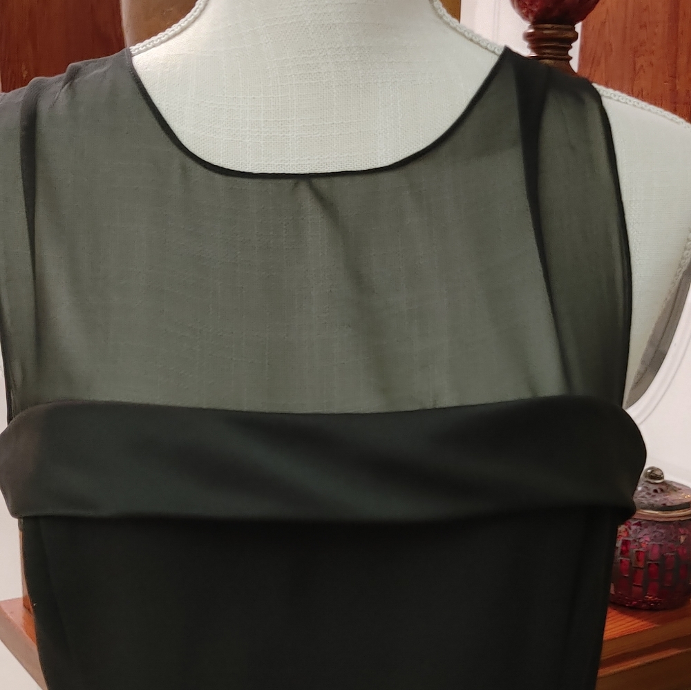 Women's Ever Beauty  Black Gown Formal Cocktail Dress. Sheer Back.